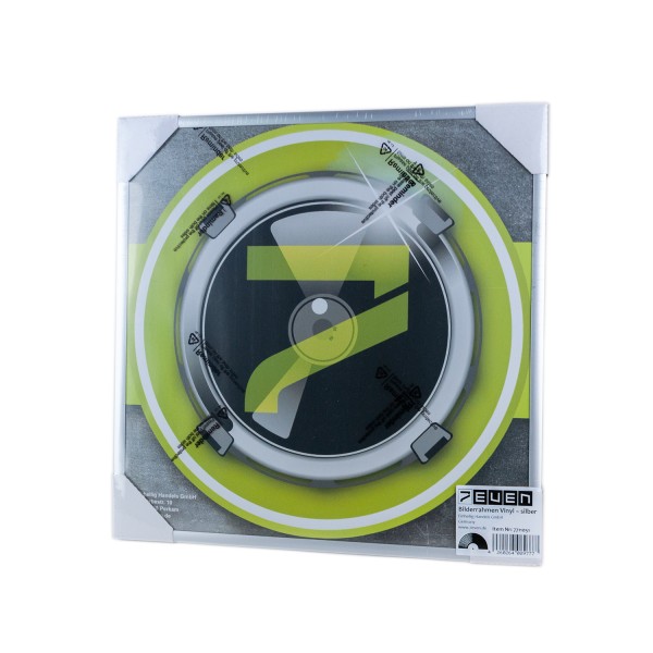 Schallplatten Bilderrahmen Silber / Vinyl 12" Wand Bilderrahmen