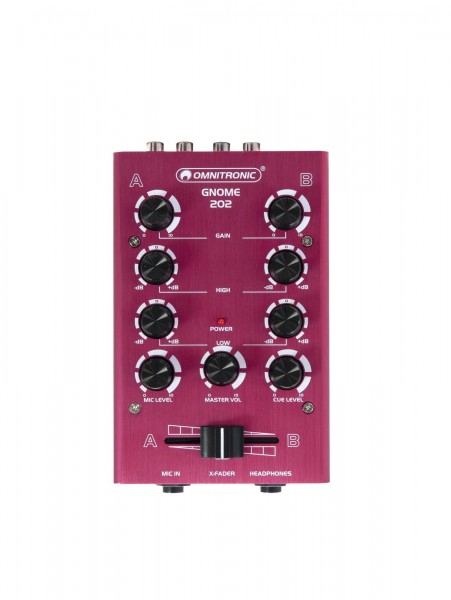 OMNITRONIC GNOME-202 Mini-Mixer rot // OMNITRONIC GNOME-202 Mini Mixer red