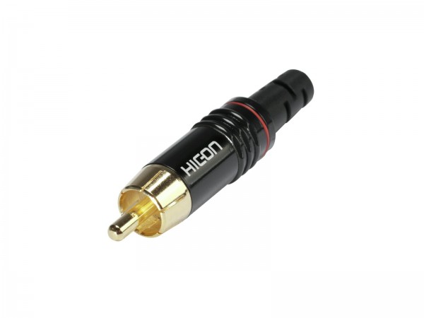 HICON Cinch Stecker HI-CM06-RED // HICON RCA plug HI-CM06-RED