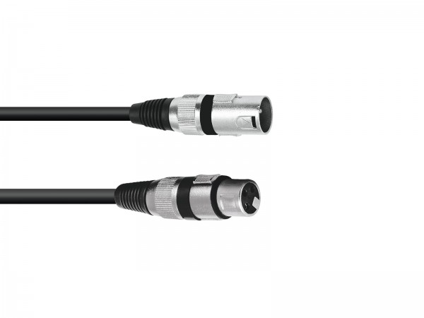 OMNITRONIC XLR Kabel 3pol 5m sw // OMNITRONIC XLR cable 3pin 5m bk