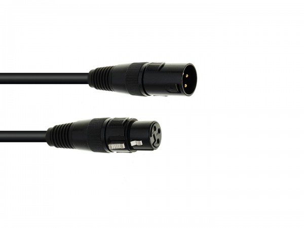 EUROLITE DMX Kabel XLR 3pol 15m sw // EUROLITE DMX cable XLR 3pin 15m bk