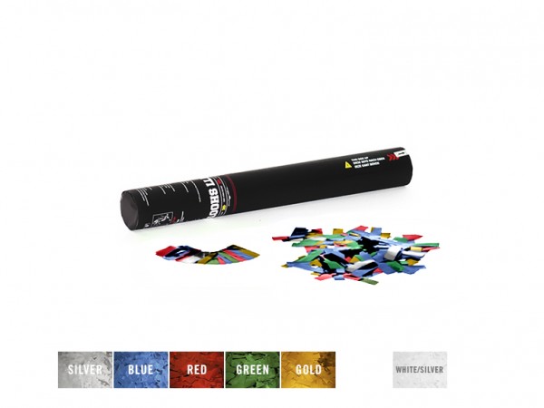 TCM FX Konfetti-Shooter 50cm, mehrfarbig metallic // TCM FX Handheld Confetti…