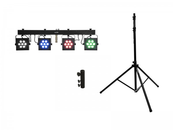 EUROLITE Set LED KLS-3002 + M-4 Boxenhochständer // EUROLITE Set LED KLS-3002 + M-4 Speaker-System Stand1