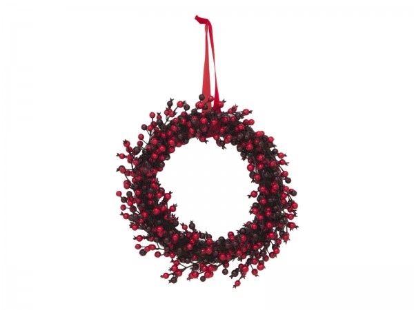 EUROPALMS Beerenkranz gemischt 46cm // EUROPALMS Berry wreath mixed 46cm