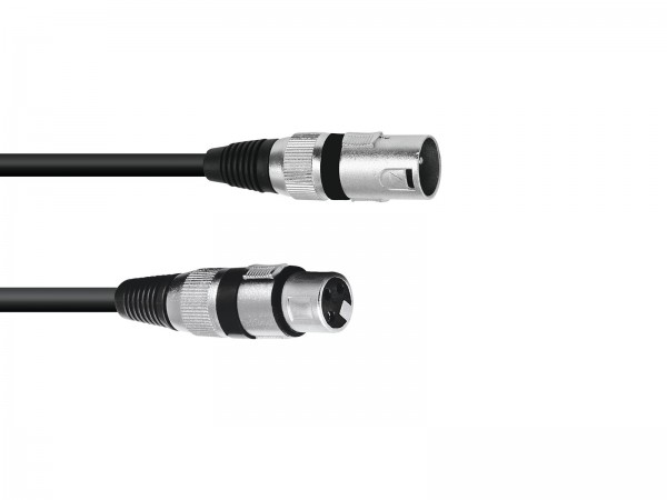 OMNITRONIC XLR Kabel 3pol 0,2m sw // OMNITRONIC XLR cable 3pin 0.2m bk