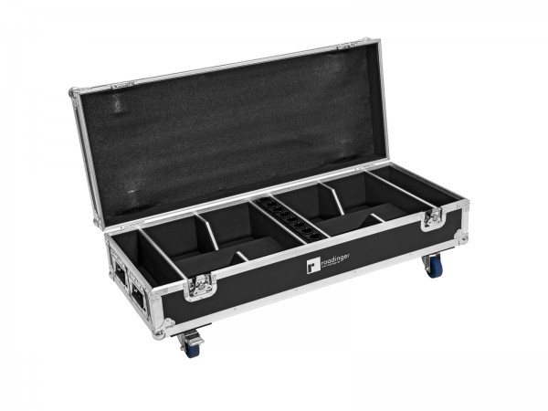 ROADINGER Flightcase 8x AKKU IP UP-4 QuickDMX mit Ladefunktion // ROADINGER F…