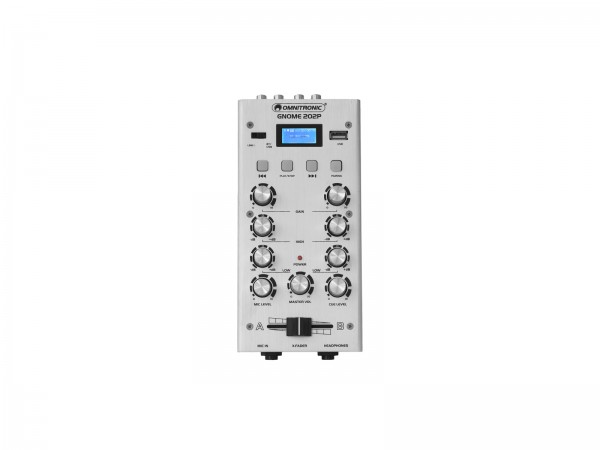 OMNITRONIC GNOME-202P Mini-Mixer silber // OMNITRONIC GNOME-202P Mini Mixer s…