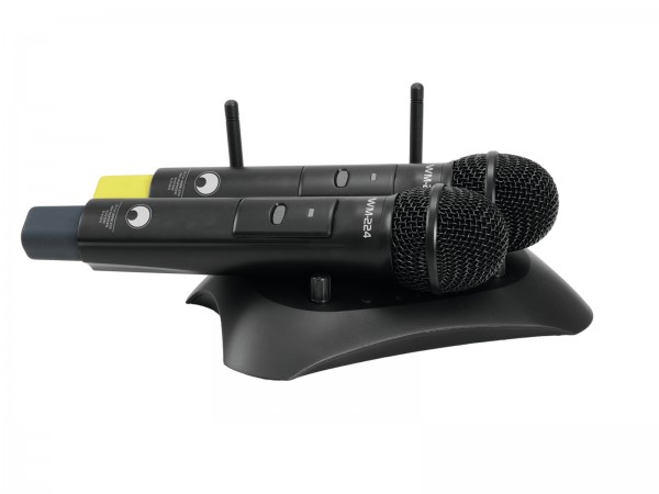 OMNITRONIC WM-224 2-Kanal-Funkmikrofonsystem 2.4GHz // OMNITRONIC WM-224 2-Channel Wireless Microphone System 2.4GHz2