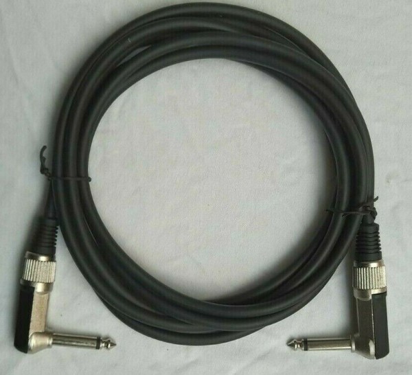 OMNITRONIC Cable 6,3 plug to 6,3 plug angle 3m