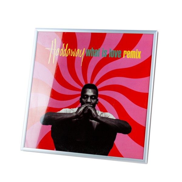 Schallplatten Bilderrahmen Silber / Vinyl 12" Wand Bilderrahmen