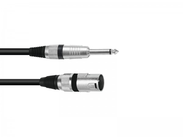 OMNITRONIC Adapterkabel XLR(M)/Klinke mono 5m sw // OMNITRONIC Adaptercable XLR(M)/Jack mono 5m bk1