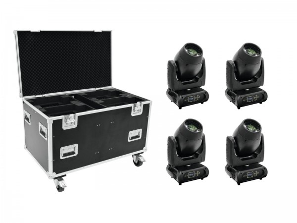 FUTURELIGHT Set 4x DMB-160 LED Moving-Head + Case // FUTURELIGHT Set 4x DMB-160 LED Moving-Head + Case1