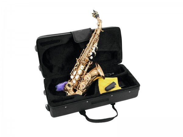 DIMAVERY SP-20 Bb Sopransaxophon, gold // DIMAVERY SP-20 Bb Soprano Saxophone…