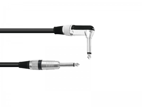 OMNITRONIC Klinkenkabel 6,3 mono 1x 90° 5m sw // OMNITRONIC Jack cable 6.3 mono 1x 90° 5m bk1