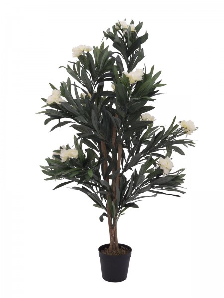 EUROPALMS Oleanderbaum, Kunstpflanze, weiß, 120 cm // EUROPALMS Oleander tree…