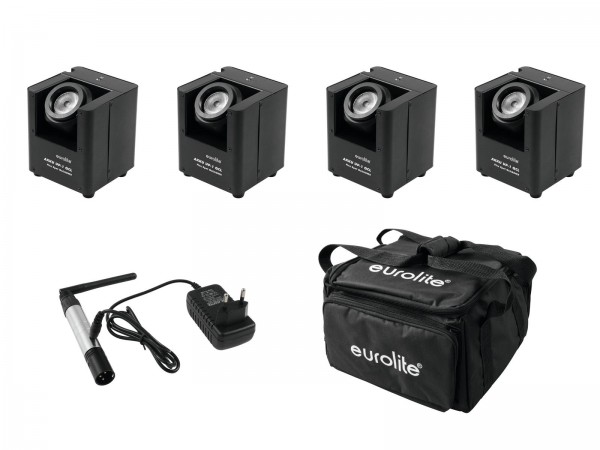 EUROLITE Set 4x AKKU UP-1 + SB-4 Soft-Bag + QuickDMX Funksender // EUROLITE Set 4x AKKU UP-1 + SB-4 Soft-Bag + QuickDMX Wireless transmitter1