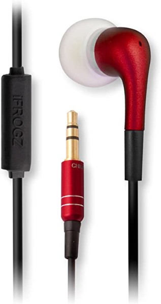 iFrogz EarPollution Luxe Bud with Microphone red