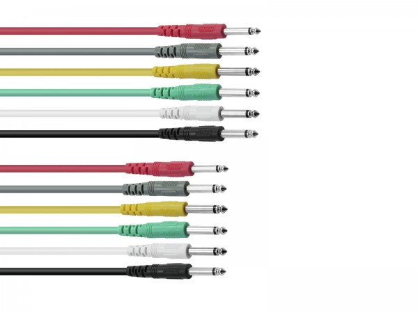 OMNITRONIC Klinkenkabel 6,3 Patchcord mono 6x0,6m // OMNITRONIC Jack cable 6.3 Patchcord mono 6x0.6m1