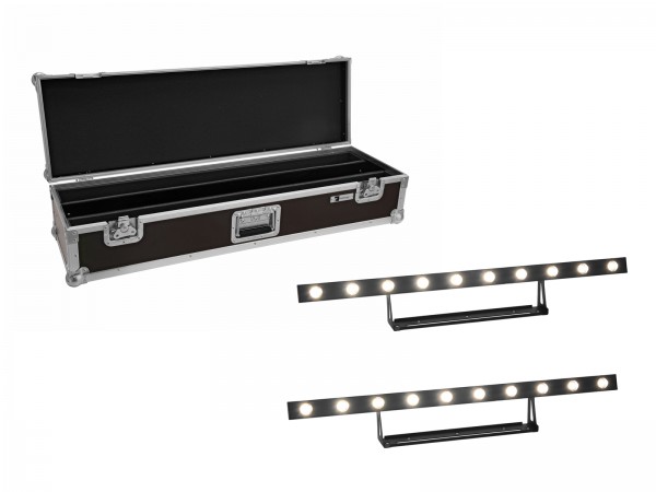 EUROLITE Set 2x LED STP-10 Sunbar 3200K 10x5W Lichtleiste + Case // EUROLITE …