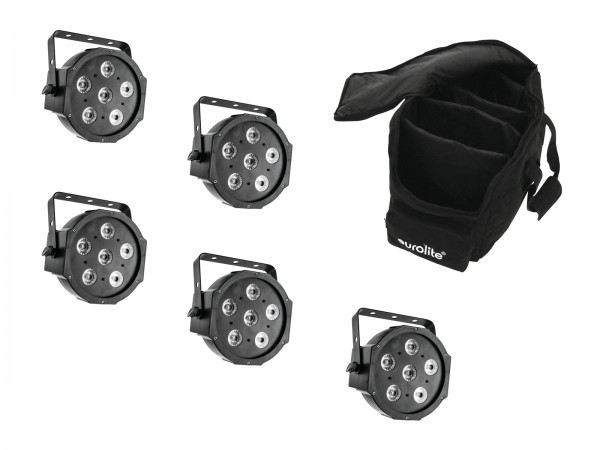EUROLITE Set 5x LED SLS-6 TCL Spot + Soft Bag // EUROLITE Set 5x LED SLS-6 TCL Spot + Soft Bag1