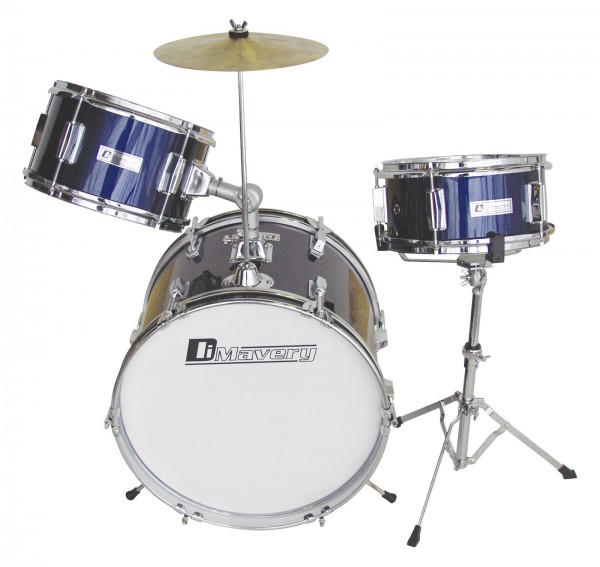 DIMAVERY JDS-203 Kinder Schlagzeug, blau // DIMAVERY JDS-203 Kids Drum Set, blue