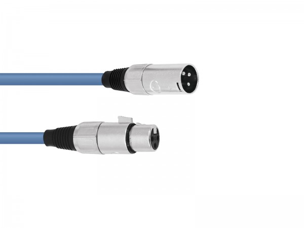 OMNITRONIC XLR Kabel 3pol 1,5m bl // OMNITRONIC XLR cable 3pin 1,5m bu1