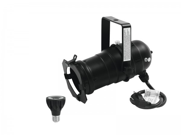 EUROLITE Set PAR-20 Spot sw + PAR-20 230V COB 6W E-27 LED 1800-3000K dim2warm // EUROLITE Set PAR-20 Spot bk + PAR-20 230V COB 6W E-27 LED 1800-3000K dim2warm1