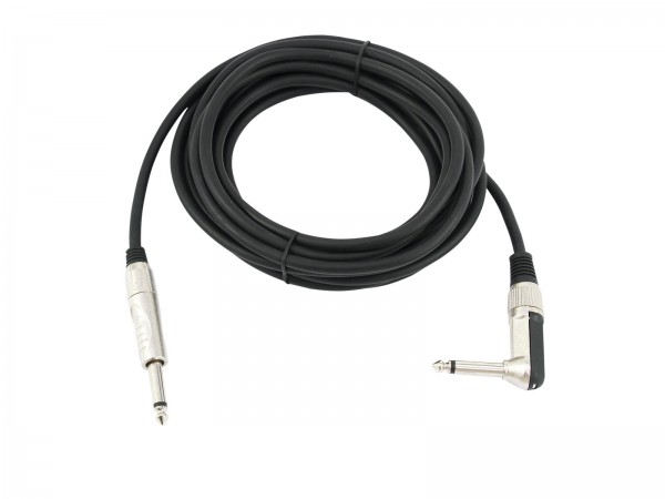 OMNITRONIC Klinkenkabel 6,3 mono 1x 90° 5m sw // OMNITRONIC Jack cable 6.3 mono 1x 90° 5m bk2