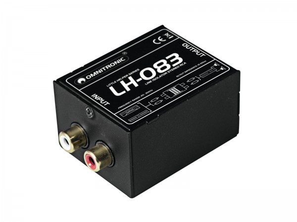 OMNITRONIC LH-083 Stereo-Isolator RCA S // OMNITRONIC LH-083 Stereo Isolator RCA S1
