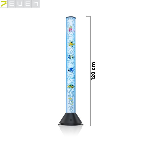 LED-Design & Sprudel-Wassersäule mit Fernbedienung 120cm hoch