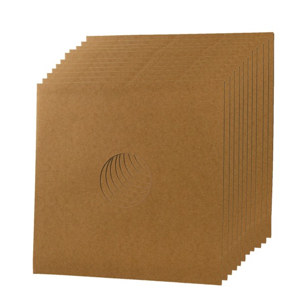 12" Schallplatten Cover braun (10 Stück)