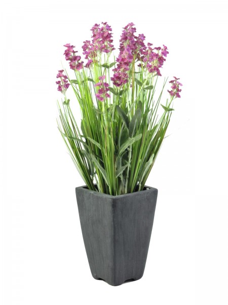 EUROPALMS Lavendel, kunstpflanze, rosé, im Dekotopf, 45cm // EUROPALMS Lavend…