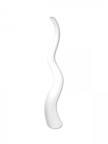 EUROPALMS Designvase WAVE-125, weiß // EUROPALMS Design vase WAVE-125, white