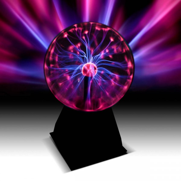 Plasmakugel 20cm – Toller Retro Lichteffekt / Magische Blitze im Plasmaball