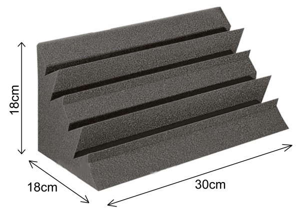 Akustik Bassfalle Eck 30cm lang 18x18 stark Bass-Trap