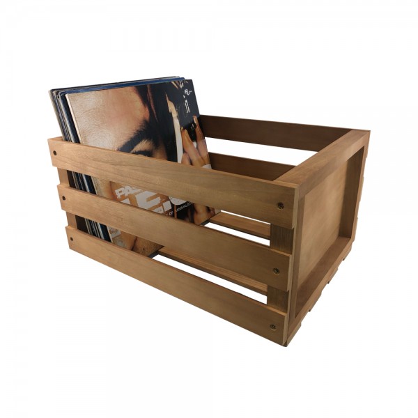 Schallplatten Holzkiste/Aufbewahrungskiste, Natur, für LP´s