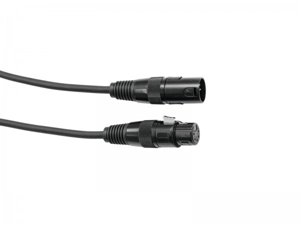 EUROLITE DMX Kabel XLR 5pol 10m sw // EUROLITE DMX cable XLR 5pin 10m bk