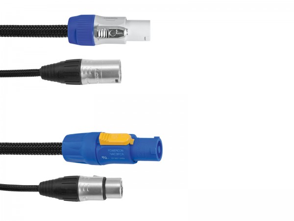 EUROLITE Kombikabel DMX P-Con/3 Pin XLR 1,5m // EUROLITE Combi Cable DMX P-Co…