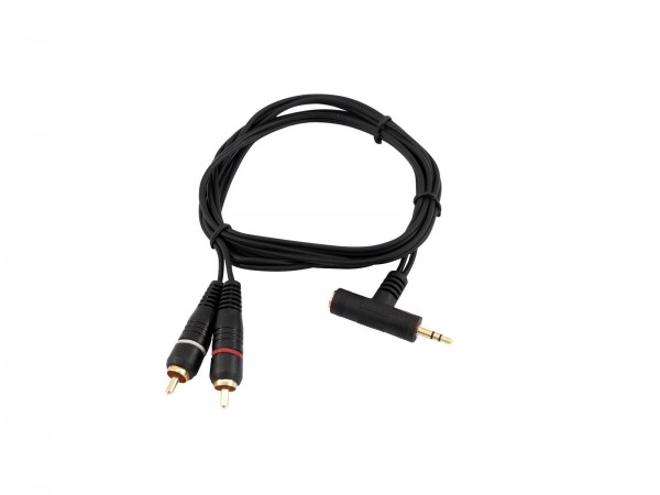 OMNITRONIC Adapterkabel 3,5 T-Klinke/2xCinch 1,5m sw // OMNITRONIC Adaptercable 3.5 T-Jack/2xRCA 1.5m bk2