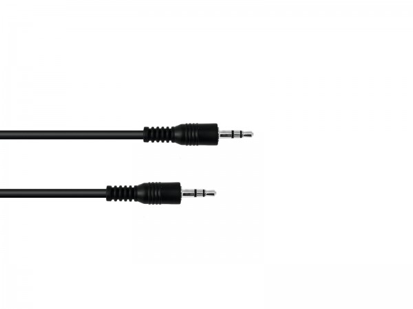 OMNITRONIC Klinkenkabel 3,5 stereo 1,5m sw // OMNITRONIC Jack cable 3.5 stereo 1.5m bk1