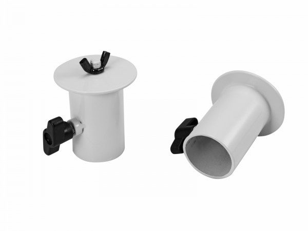 OMNITRONIC BOB-4 Stativhülse weiß 2x // OMNITRONIC BOB-4 Stand Adaptor white 2x