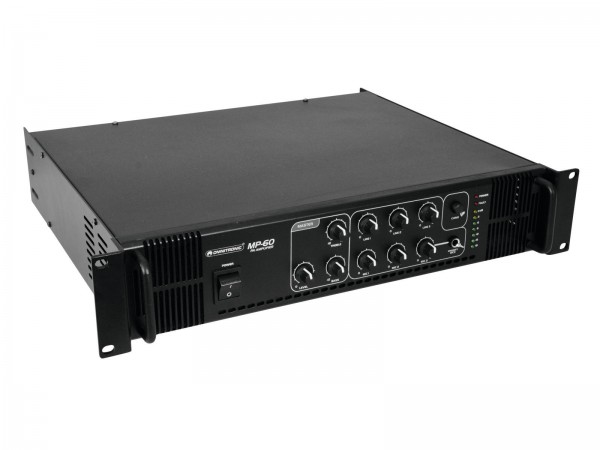 OMNITRONIC MP-60 ELA-Mischverstärker // OMNITRONIC MP-60 PA Mixing Amplifier