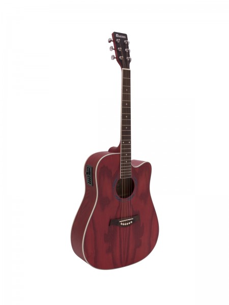 DIMAVERY JK-510 Westerngitarre, Cutaway, grained // DIMAVERY JK-510 Western guitar, cutaway, grained1