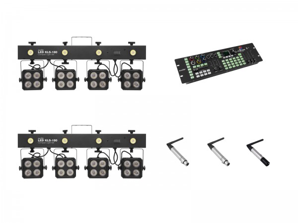 EUROLITE Set 2x KLS-180 + Color Chief + QuickDMX Sender + 2x Empfänger // EUROLITE Set 2x KLS-180 + Color Chief + QuickDMX transmitter + 2x receiver1