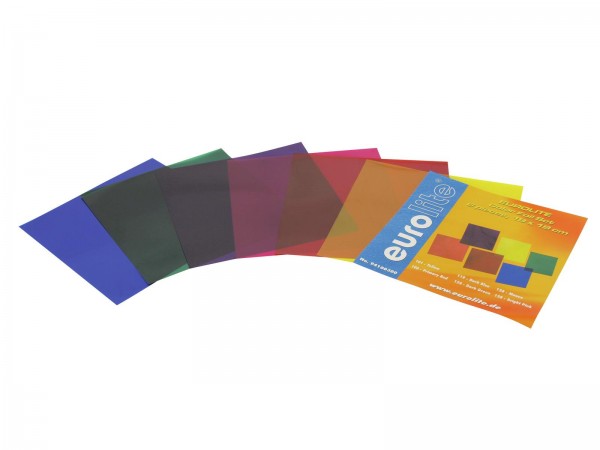 EUROLITE Farbfolienset 19x19cm PAR-56 sechs Farben // EUROLITE Color-Foil Set…