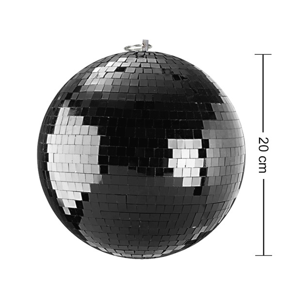 Spiegelkugel 20cm schwarz // Discokugel - Mirrorball 20cm black