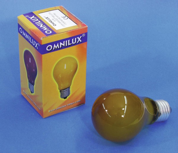 OMNILUX A19 230V/25W E-27 gelb // OMNILUX A19 230V/25W E-27 yellow