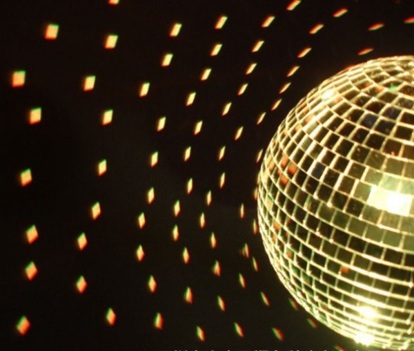 Discokugel Gold Effekt