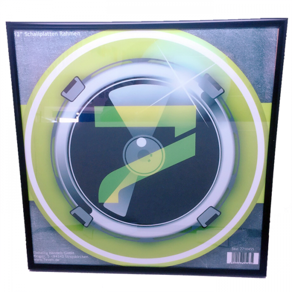 Schallplatten Bilderrahmen / Vinyl 12" Wand Bilderrahmen (Glas glänzende Scheibe)