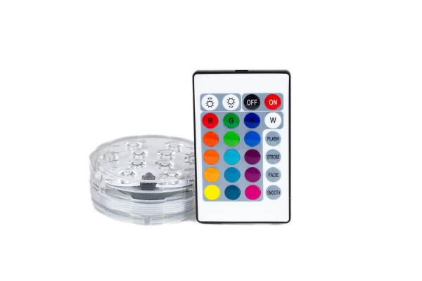 LED Untersetzer mit Fernbedienung (Doppelpack!) 2 Stück